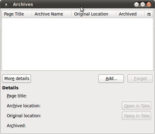Mozilla Archive Format